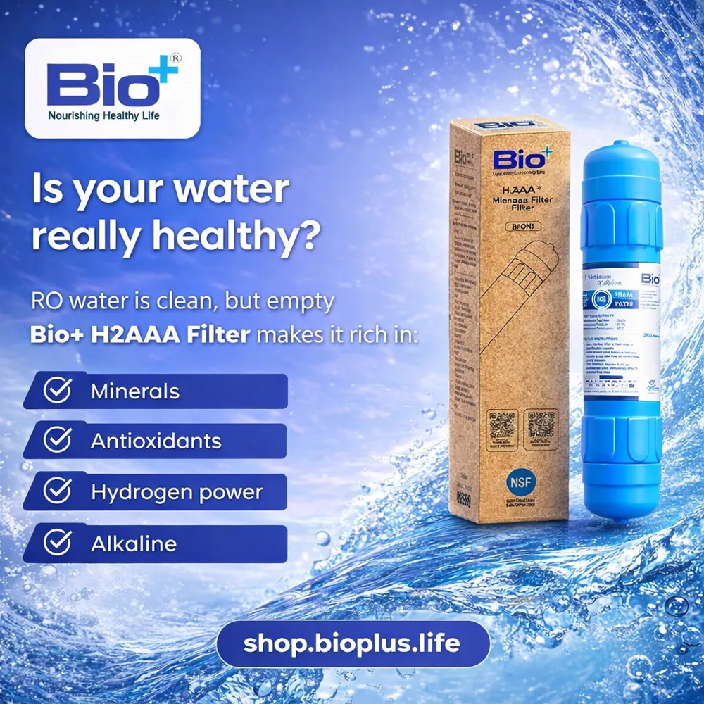 Bio+ H2AAA mineralising filter with retail box